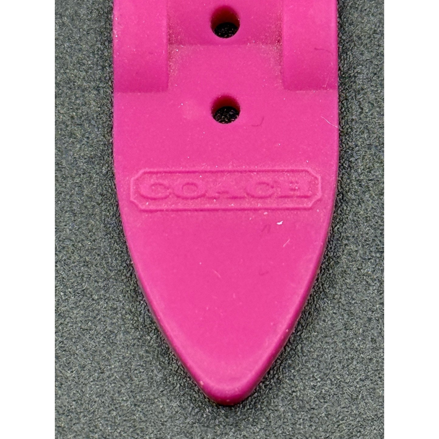 Coach 40MM Orange Pink Rubber Watch N19