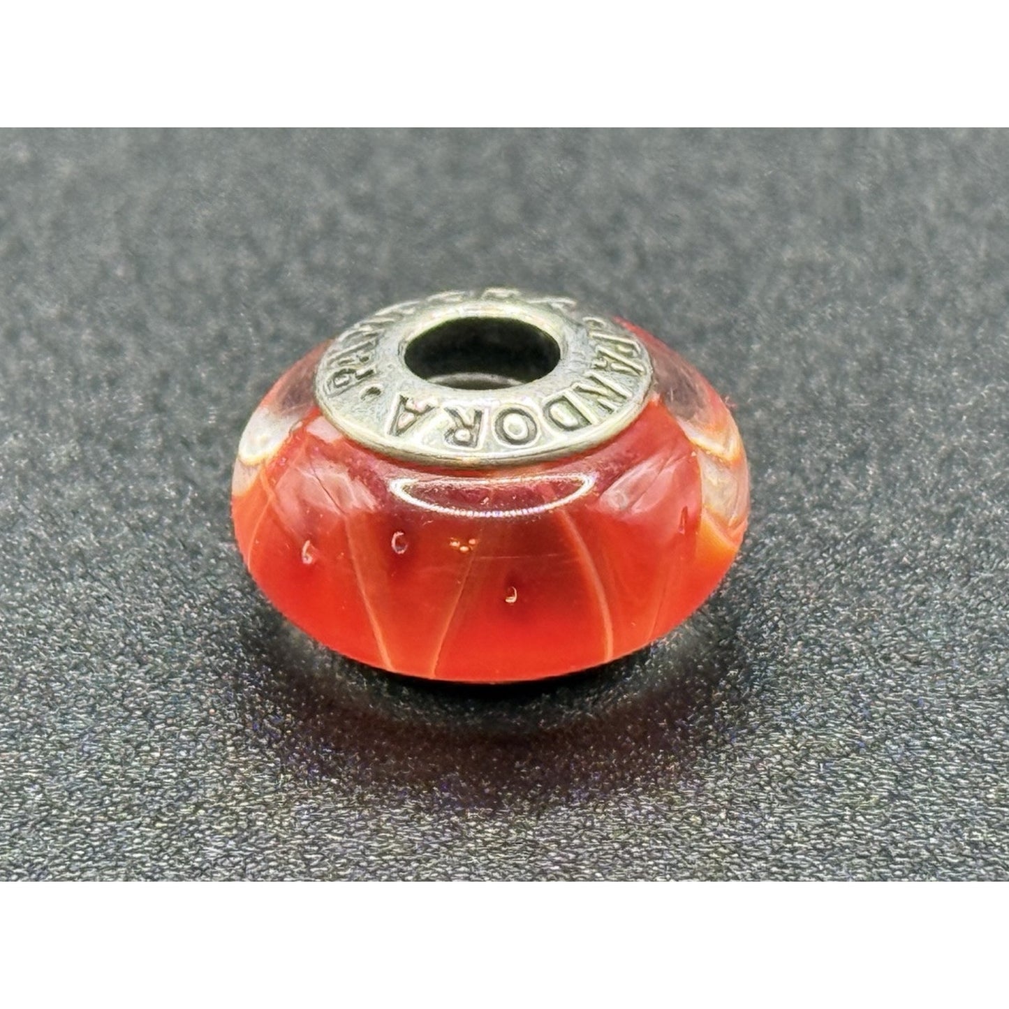 Pandora Sterling Silver Red Murano Glass Charm ALE P13