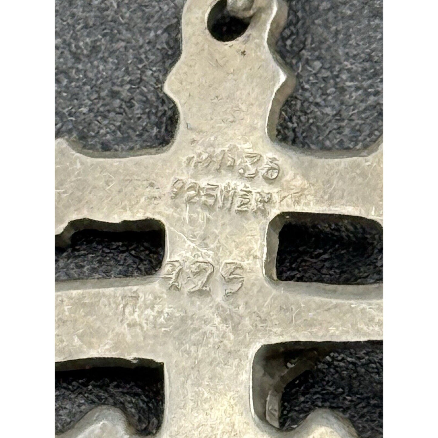 Vintage 18” Sterling Silver Spanish Cross At Caravaca Pendant Necklace M27