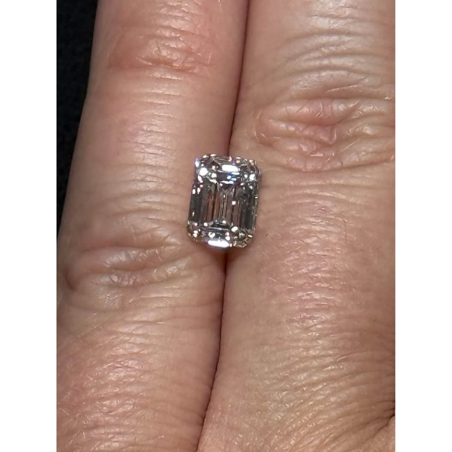 3.03 Loose Emerald Cut Lab Grown Diamond E Color VVS2 Clarity IGI