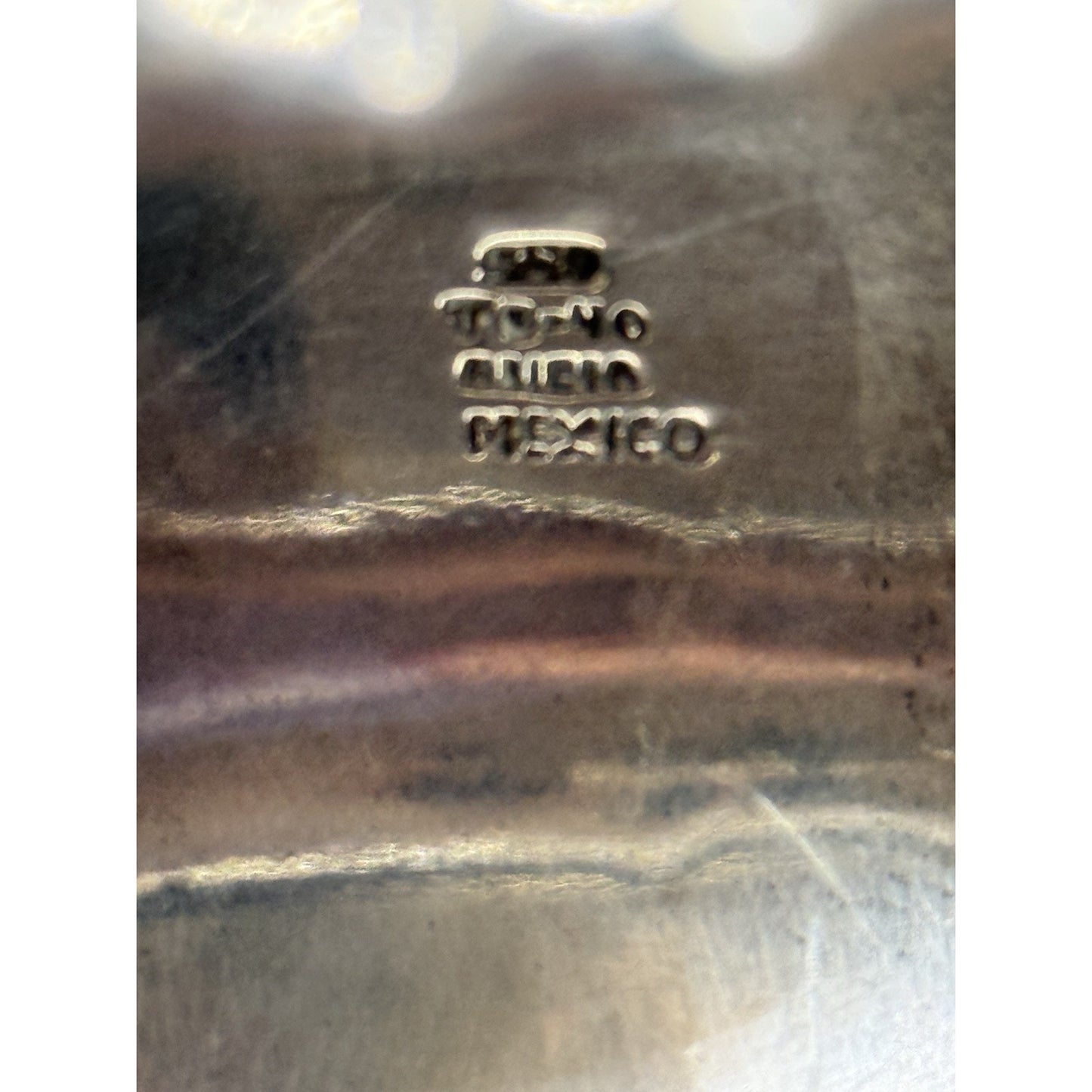 Taxco 7” Sterling Silver Cuff Bracelet 70 Grams TD-40 Mexico N18