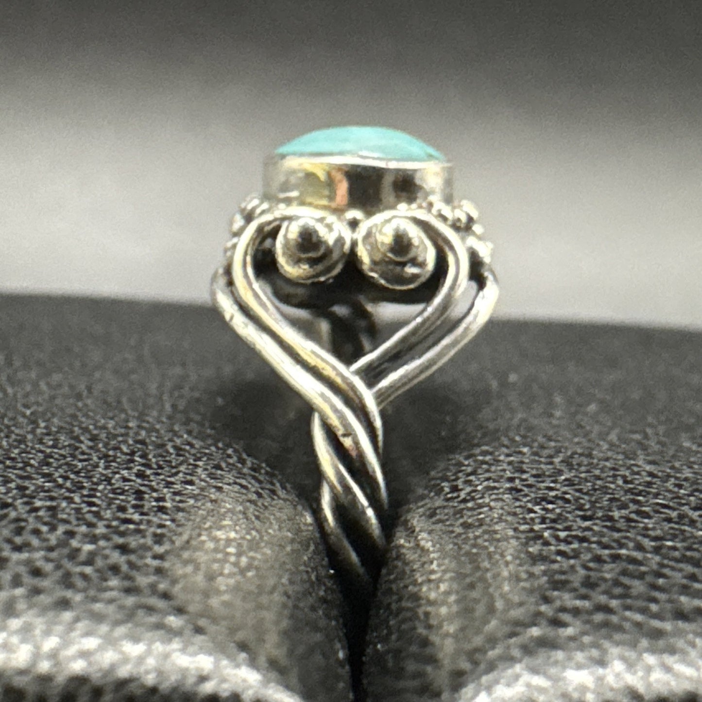 EUC Sterling Silver Turquoise Wire Wrap Ring 925 Size 7 P2