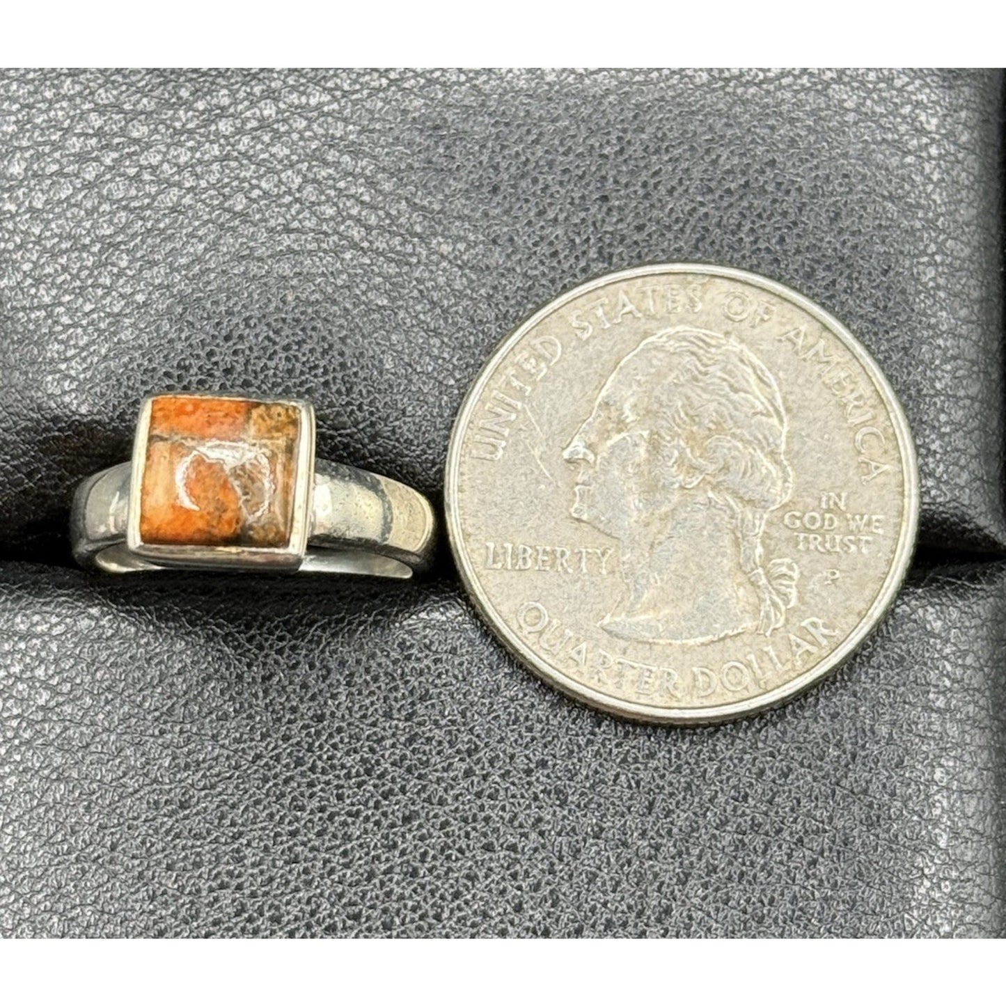 New Condition Sterling Silver Genuine Turquoise Ring Size 5.00 P19