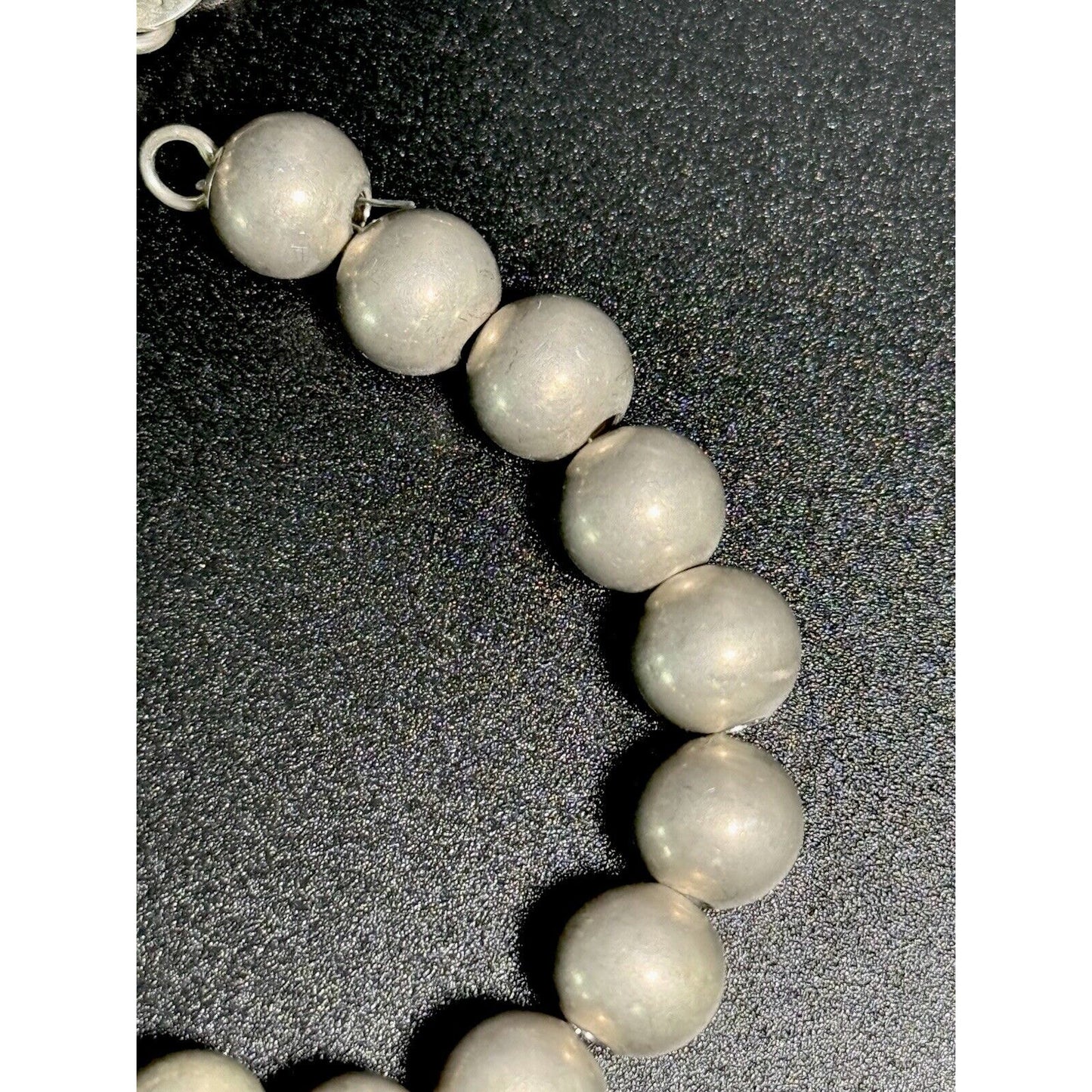 Silpada Sterling Silver 9MM Ball Bracelet 7.5” 21 Grams Heavy Wear M28