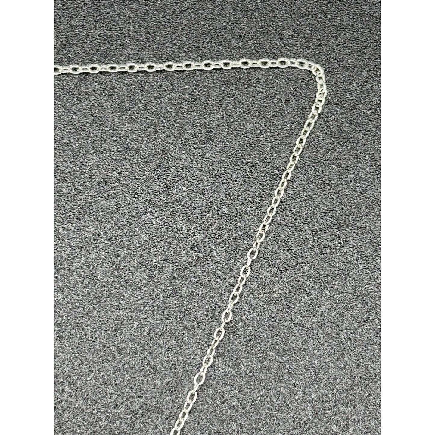 18” Sterling Silver Cubic Zirconia Heart Pendant Necklace 925 N13