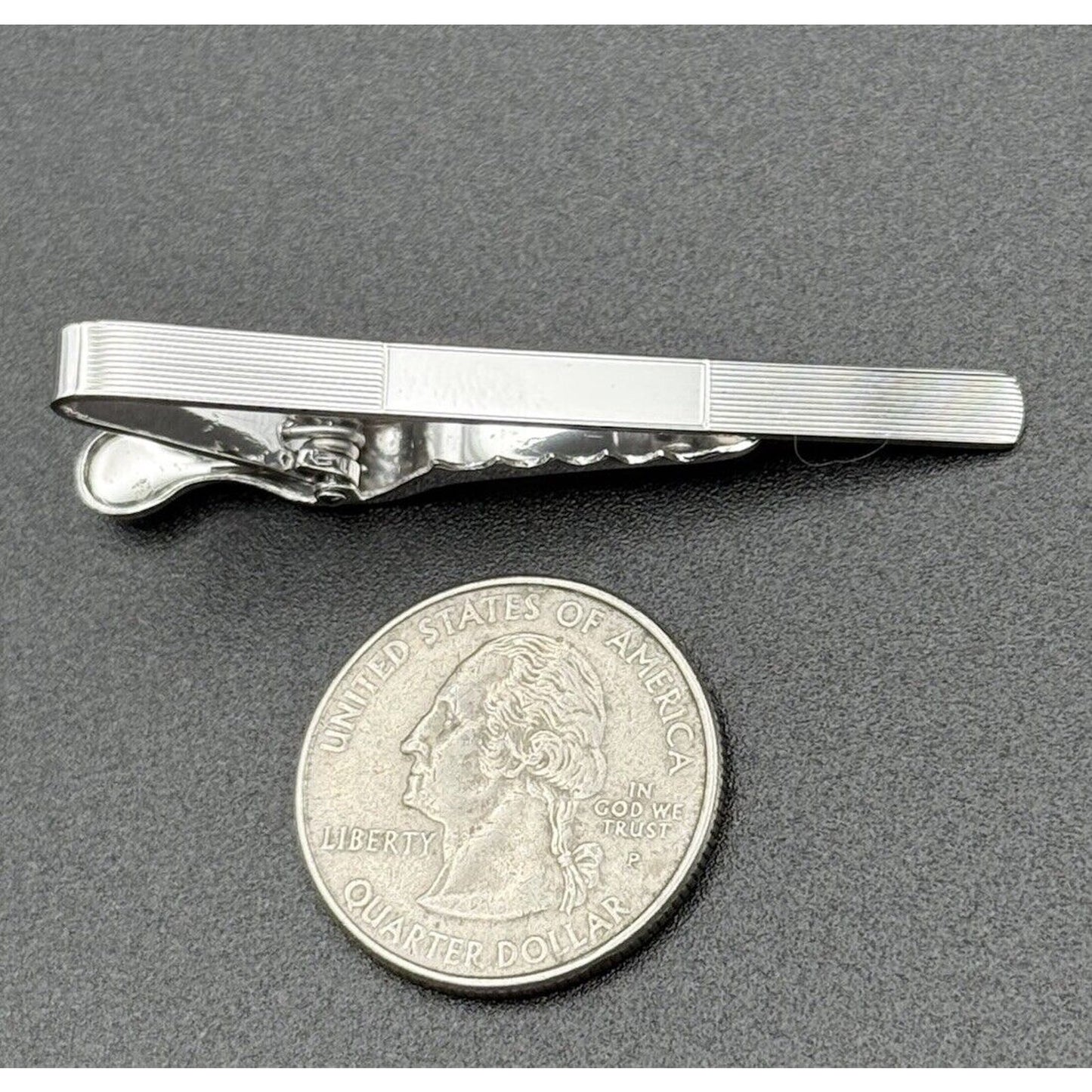 Excellent Used Condition Sterling Silver Tie Clip Engravable 4 Grams 925 N11