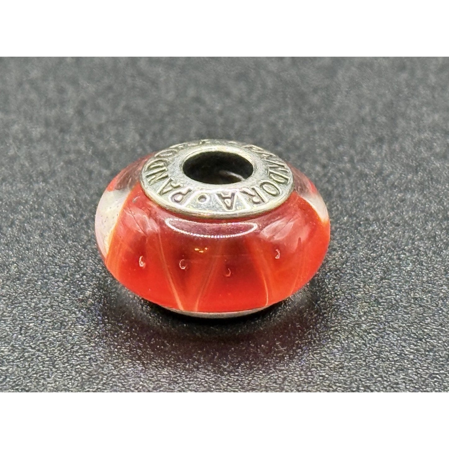 Pandora Sterling Silver Red Murano Glass Charm ALE P13