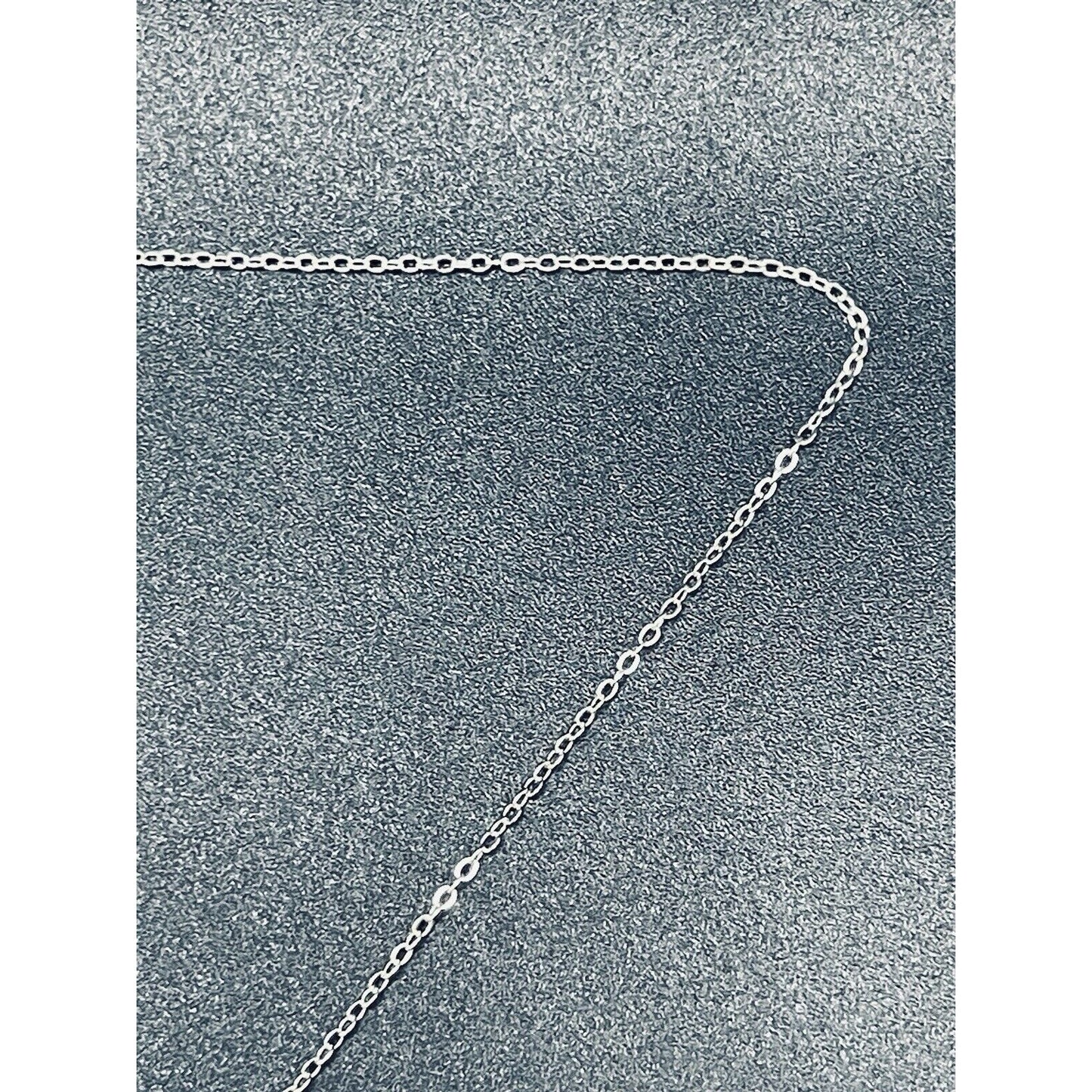 18” Sterling Silver Red Cubic Zirconia Halo Pendant Necklace Extender L13