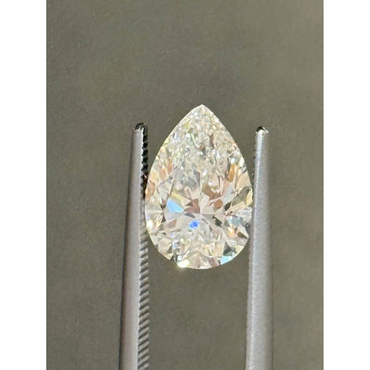 Loose 2.51 Carat Pear Brilliant Cut Lab Grown Diamond E Color VS1 Clarity