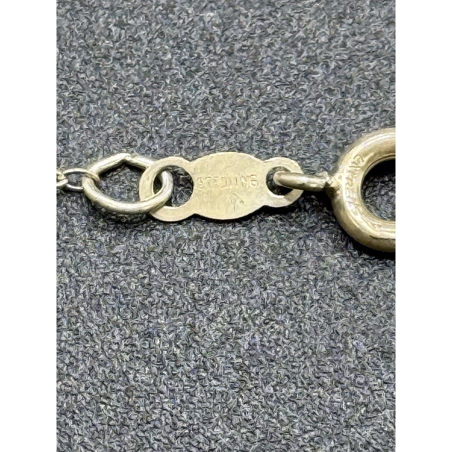1984 Sterling Silver Franklin Mint Sapphire Snowflake Pendant Necklace P3