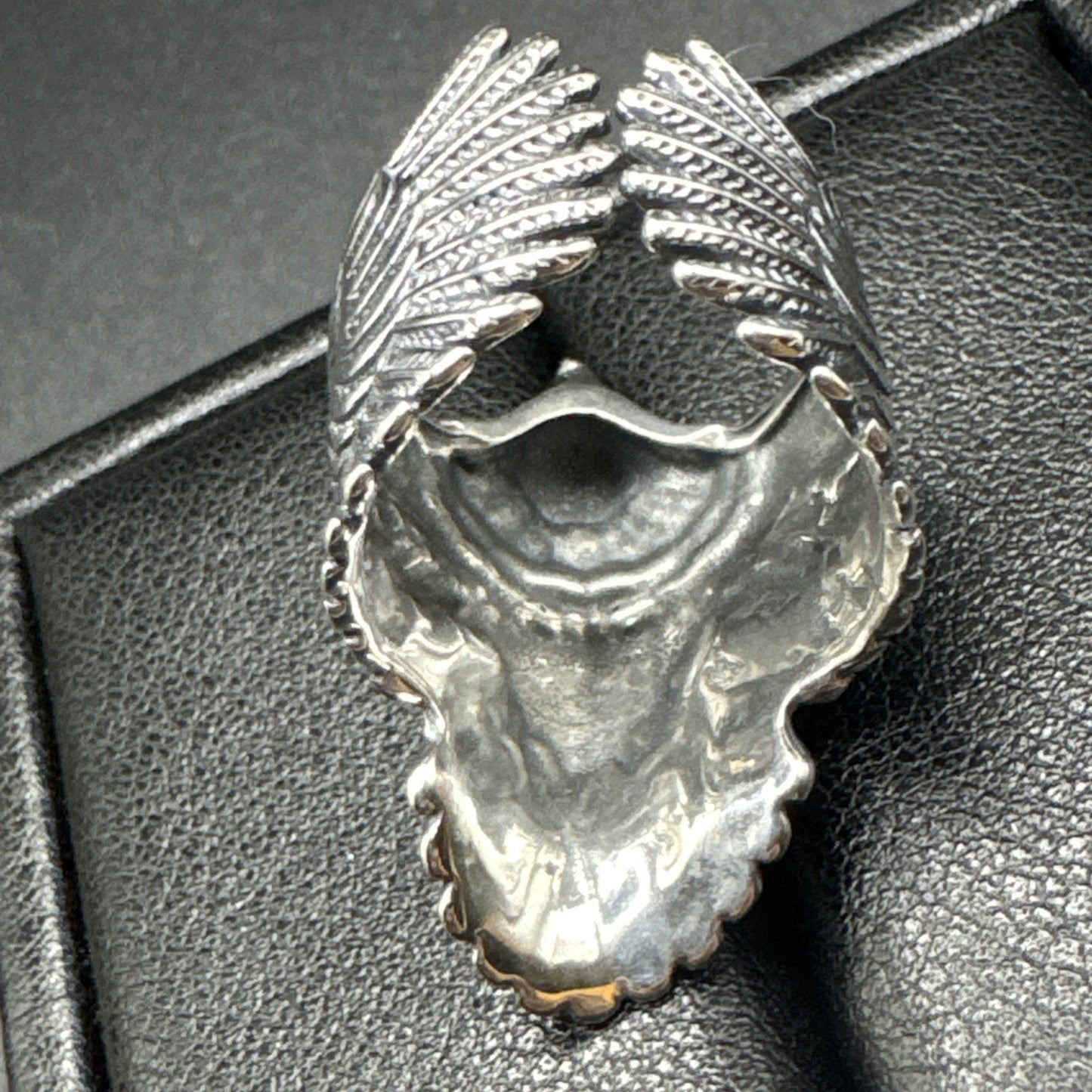 New Condition Sterling Silver Flying Eagle Ring 925 Size 7
