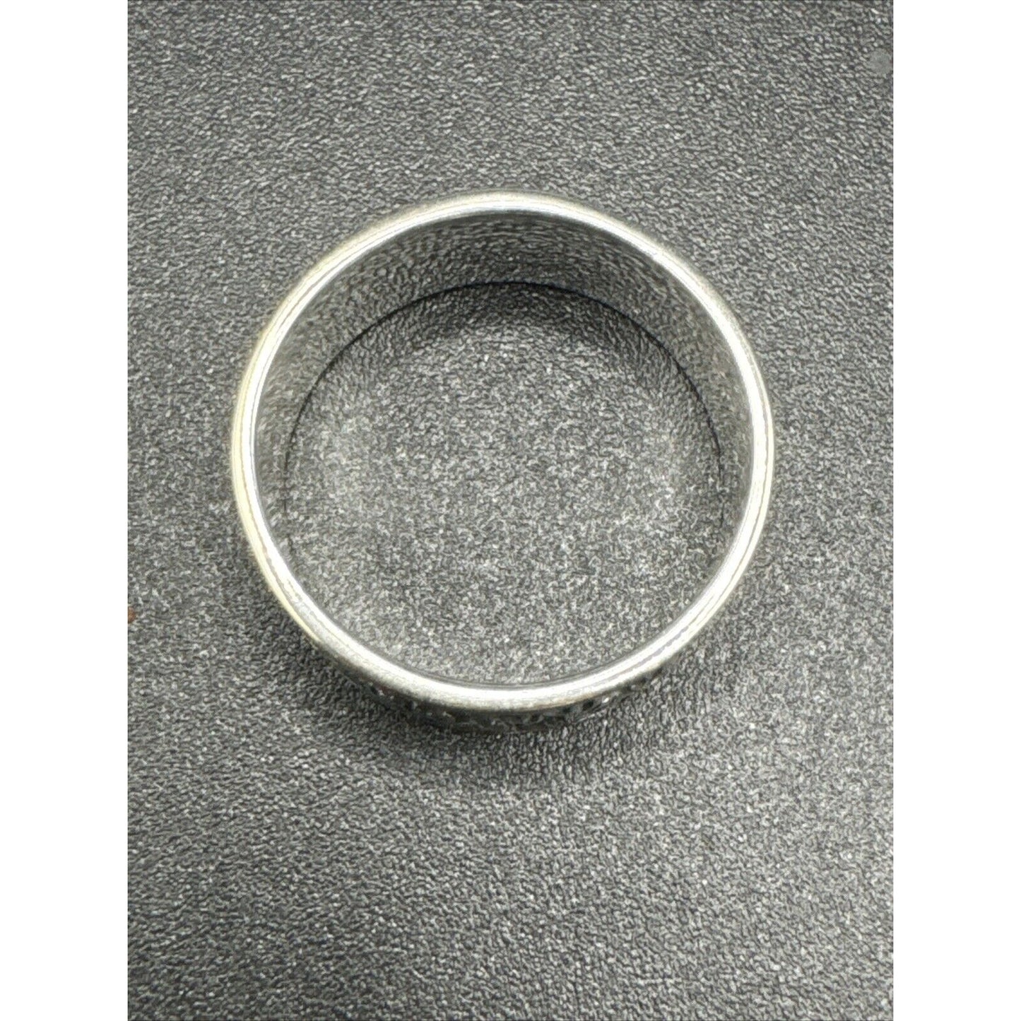 New Condition Sterling Silver Desert Landscape Band Ring 925 Size 7