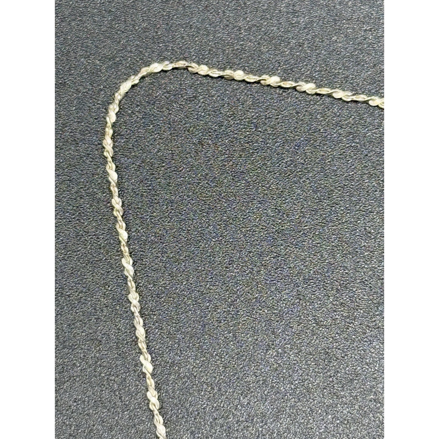 19” Vintage Sterling Silver Amber Pendant Necklace 925 P10