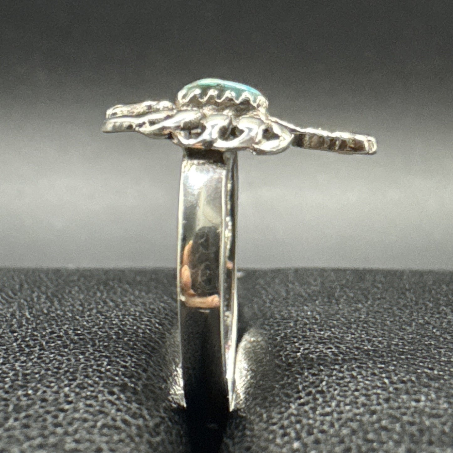 New Condition Sterling Silver Turquoise Scorpion Zodiac Ring 925 Size 7.00
