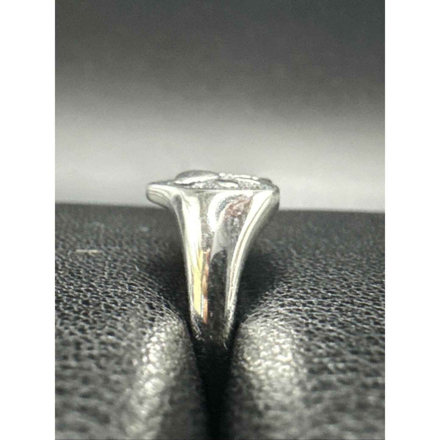 New Condition Sterling Silver Heart Paw Pet Print Ring 925 Size 7