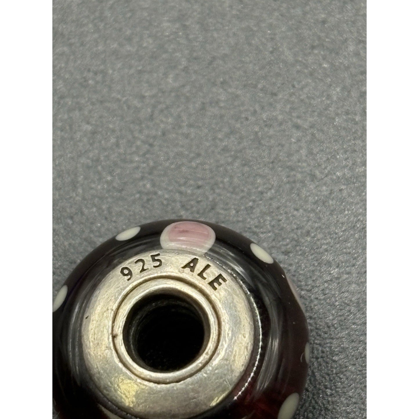 Pandora Sterling Silver Deep Purple Bubbles Charm 925 W18