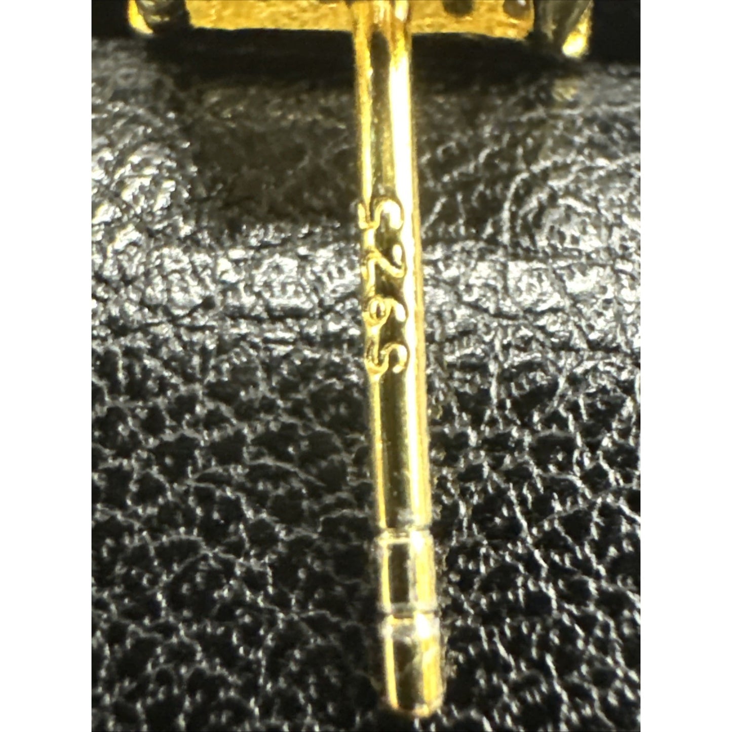 New Condition Gold Sterling Silver CZ Pavé Square Stud Earrings 925
