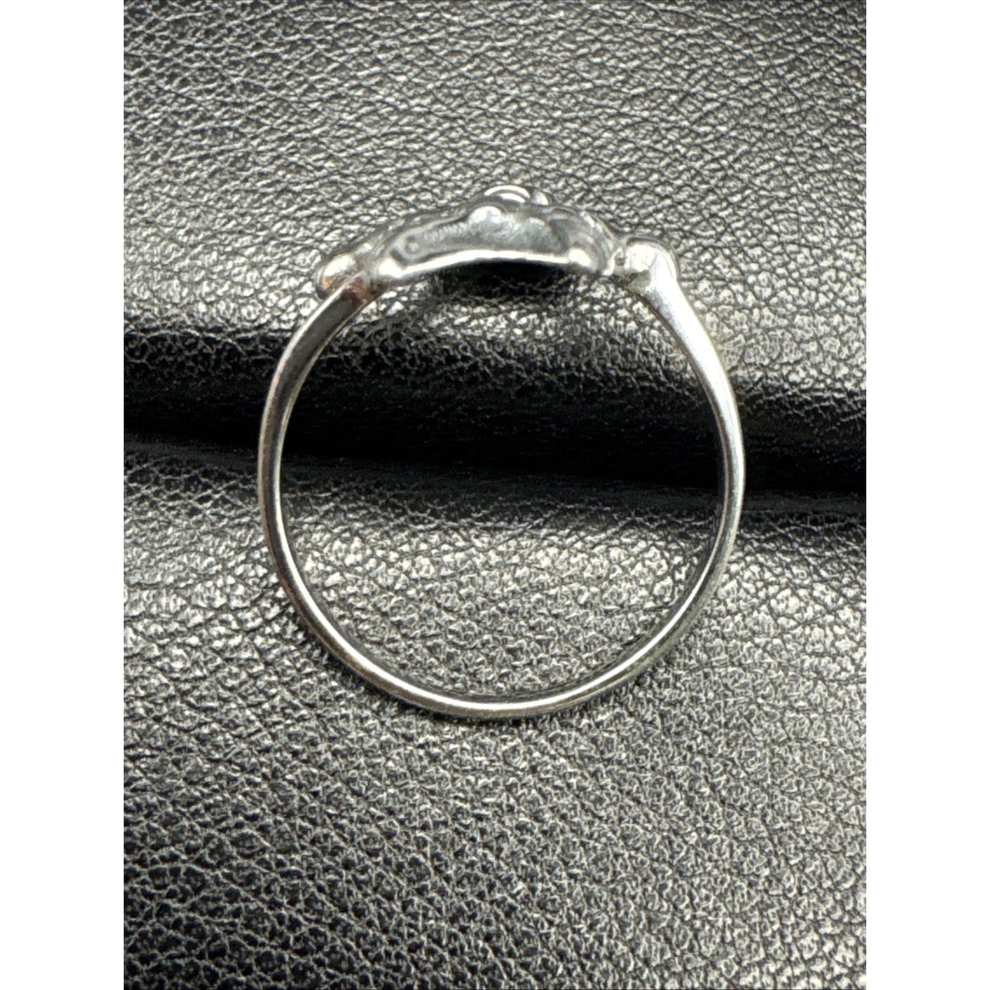 New Condition Sterling Silver Headless Skeleton Skull Ring Size 7
