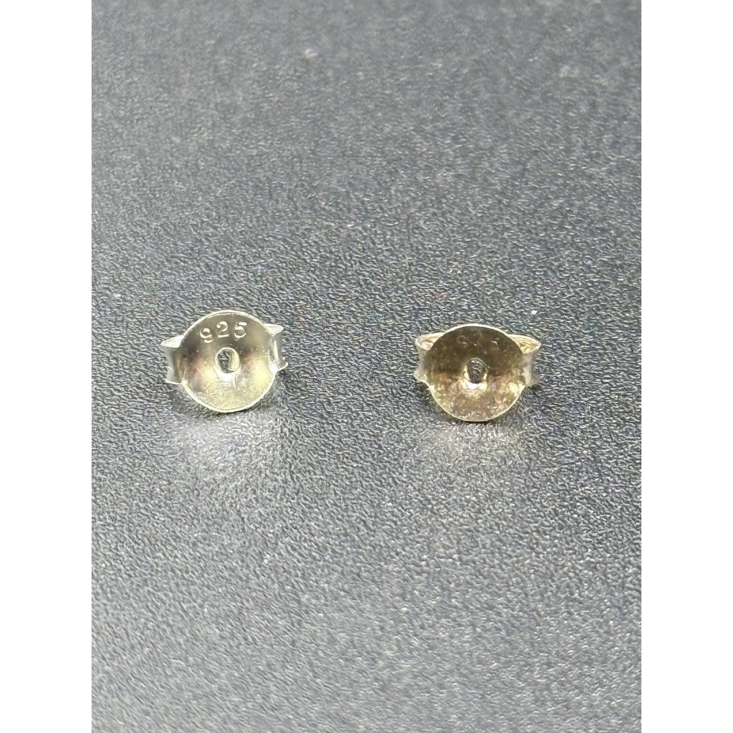 Two Tone Sterling Silver Cubic Zirconia Dangle Earrings 925 P3