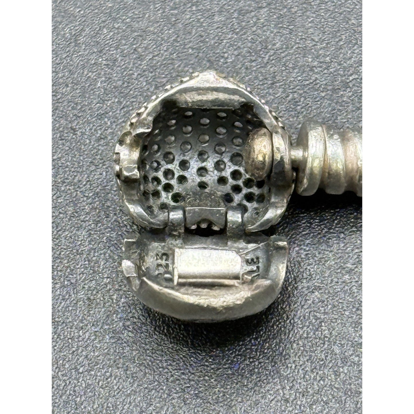 Pandora 7.25” Sterling Silver Cubic Zirconia Heart Clasp Bracelet ALE Q7