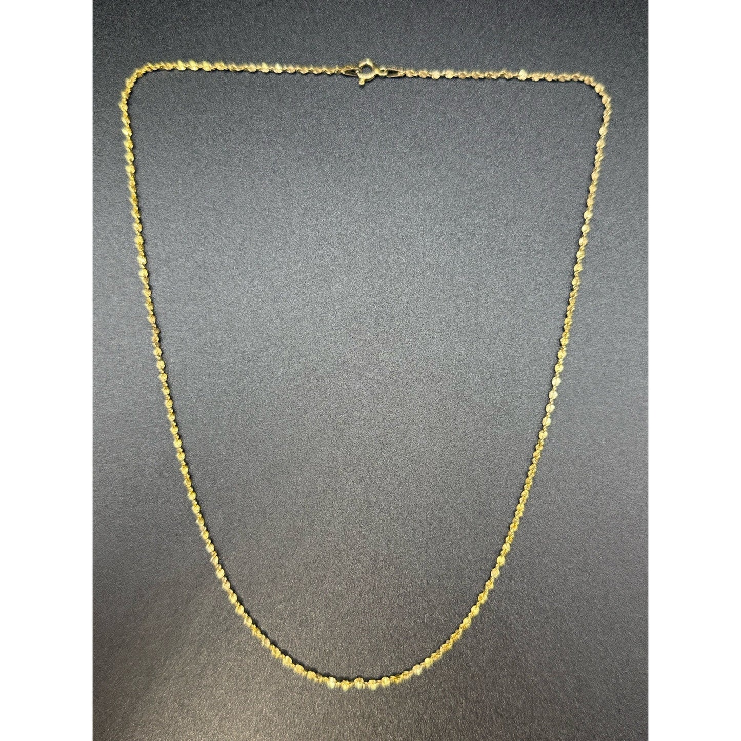 20” Gold Sterling Silver Twist Chain Necklace 925 P5