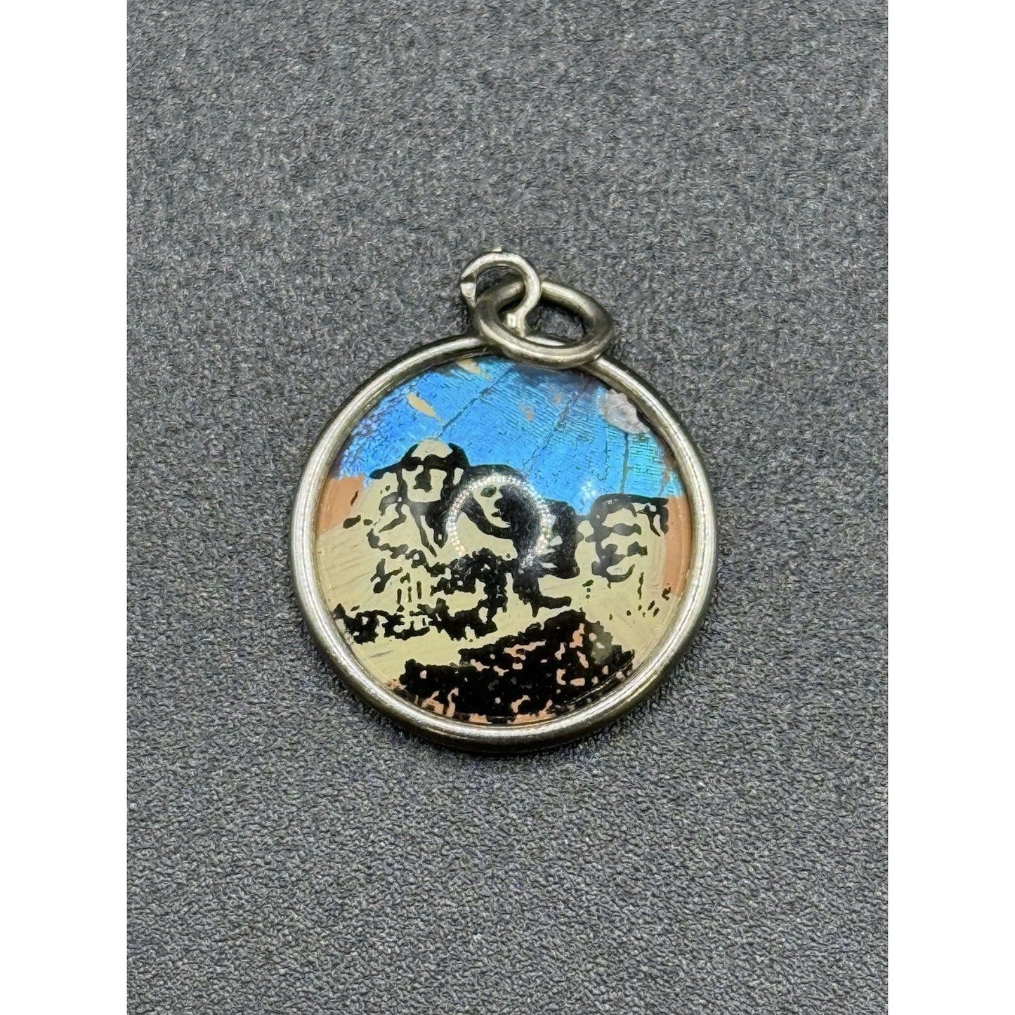 Vintage Sterling Silver Mount Rushmore Hoffman Charm 925 P3