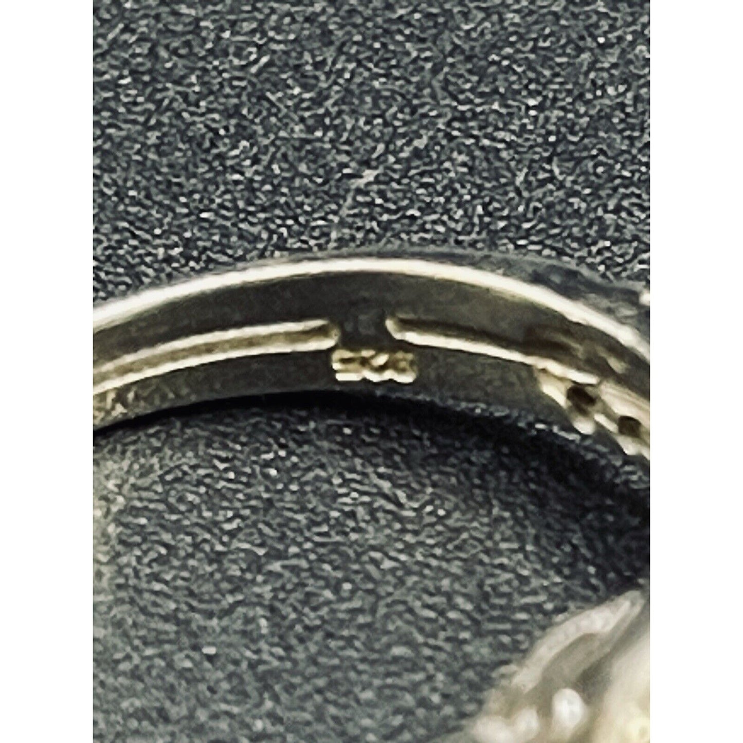Sterling Silver Lab White Opal White Sapphire Ring Size 6.25 K25