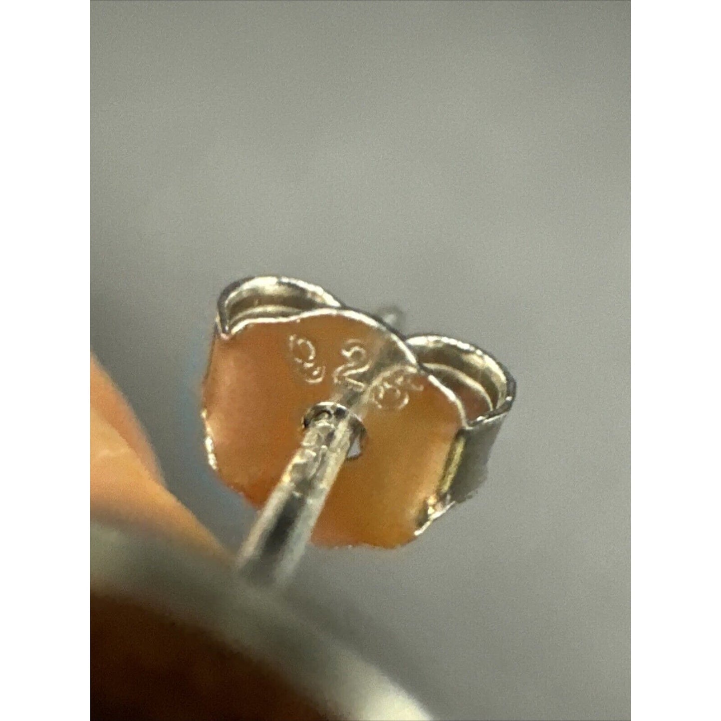 New Condition Sterling Silver Skull Jolly Roger Pirate Stud Earrings 925