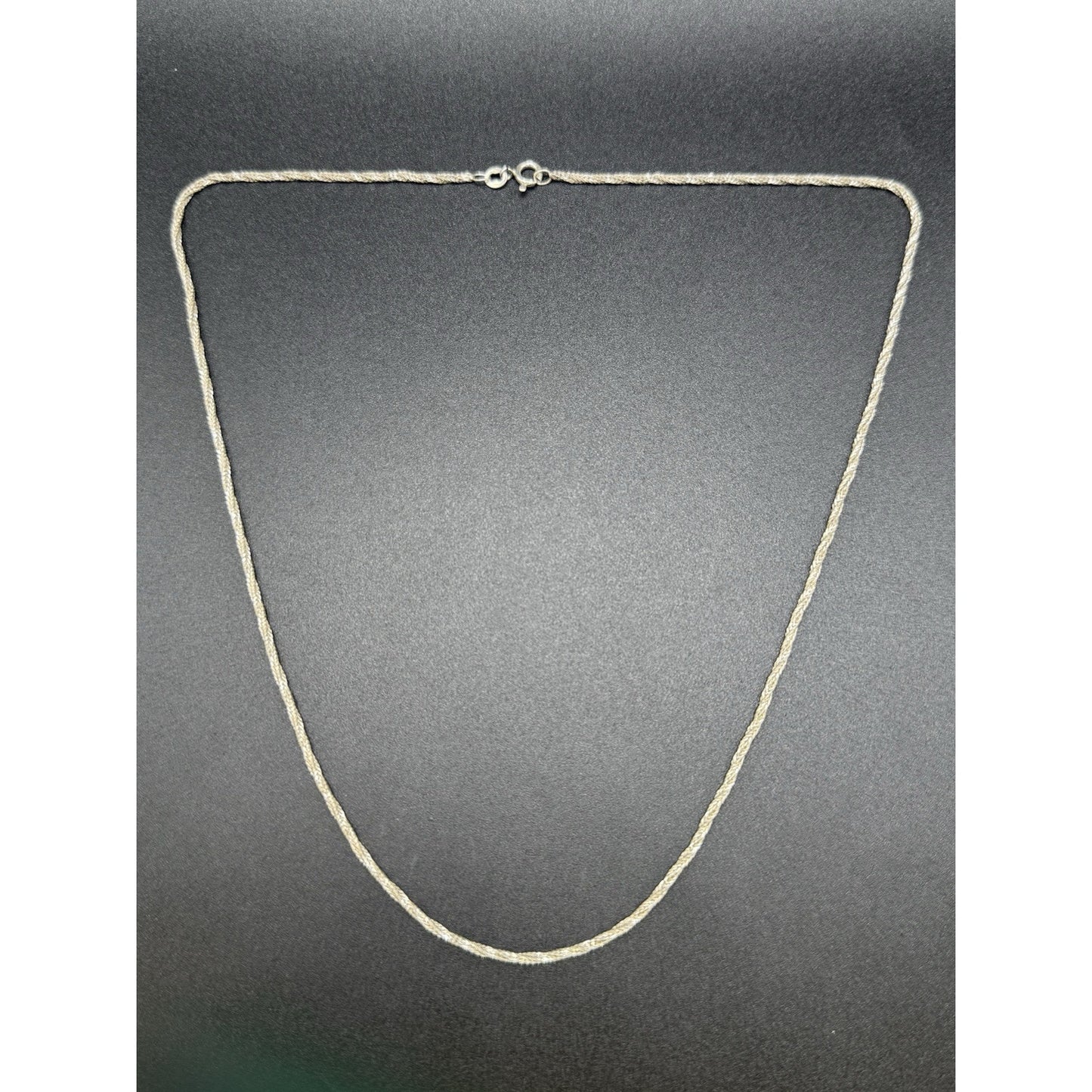 20” Sterling Silver Twist Rope Chain Necklace 925 P10