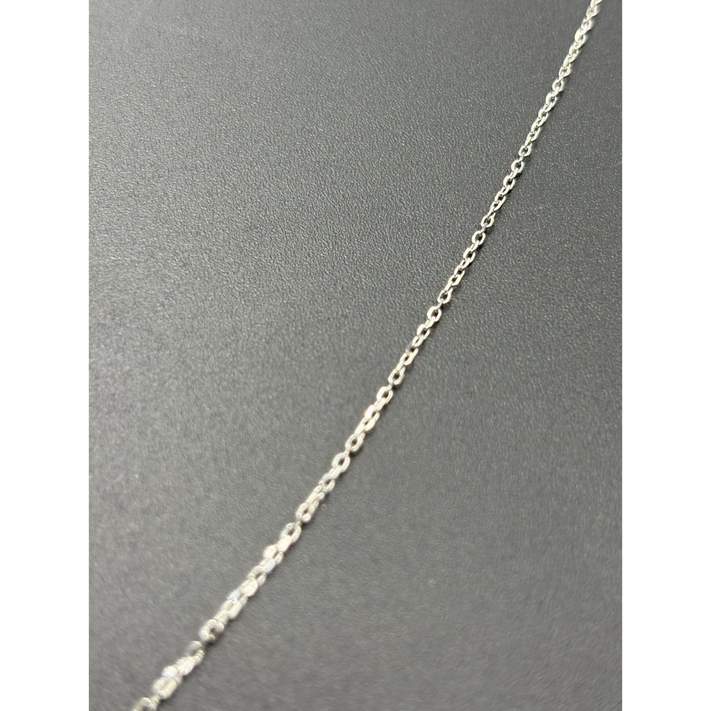NewCondition SterlingSilver CubicZirconia Butterfly Dainty Pearl Necklace