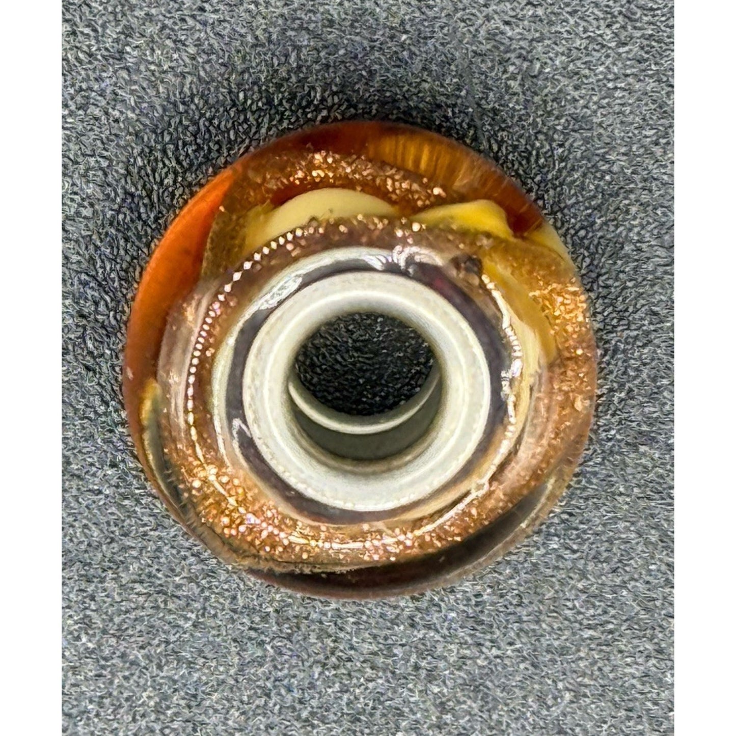 Chamilia Sterling Silver Shimmering Gold Murano Glass Charm #1 P19