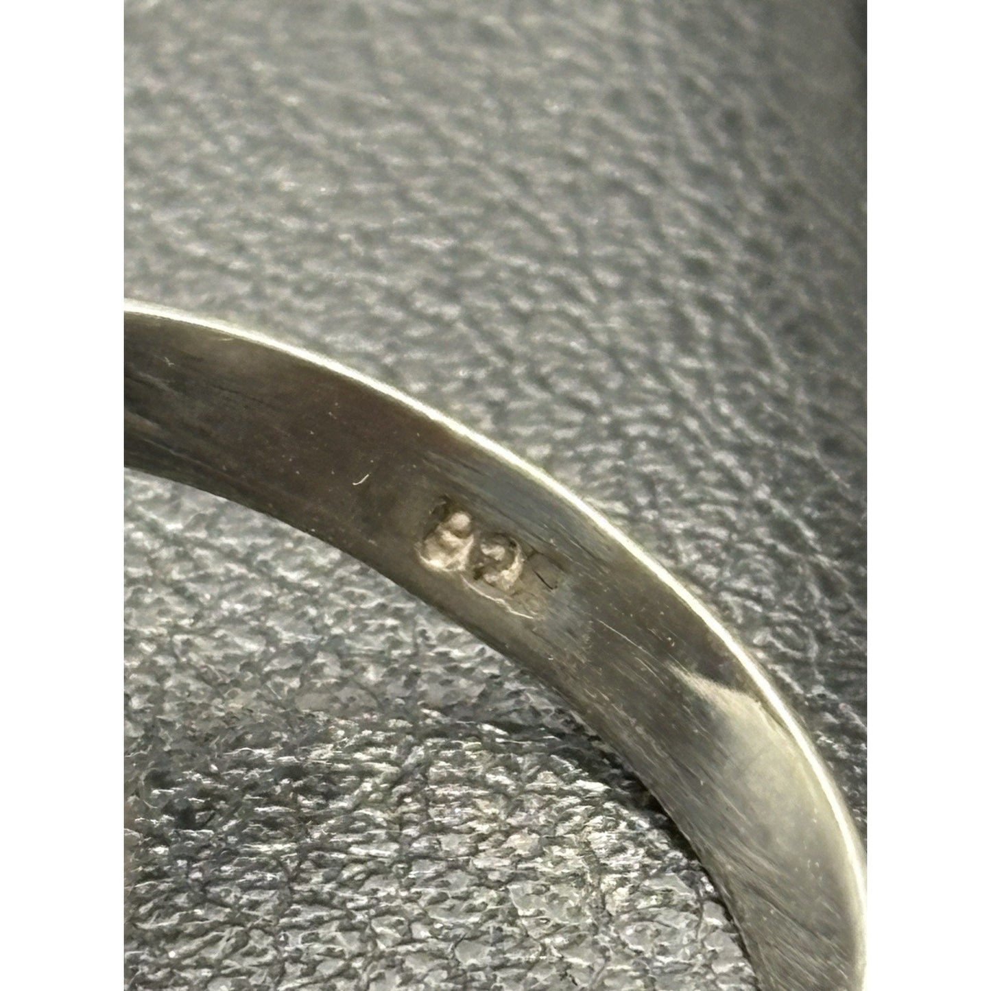 New Condition Sterling Silver Bali Style Turquoise Ring Size 7