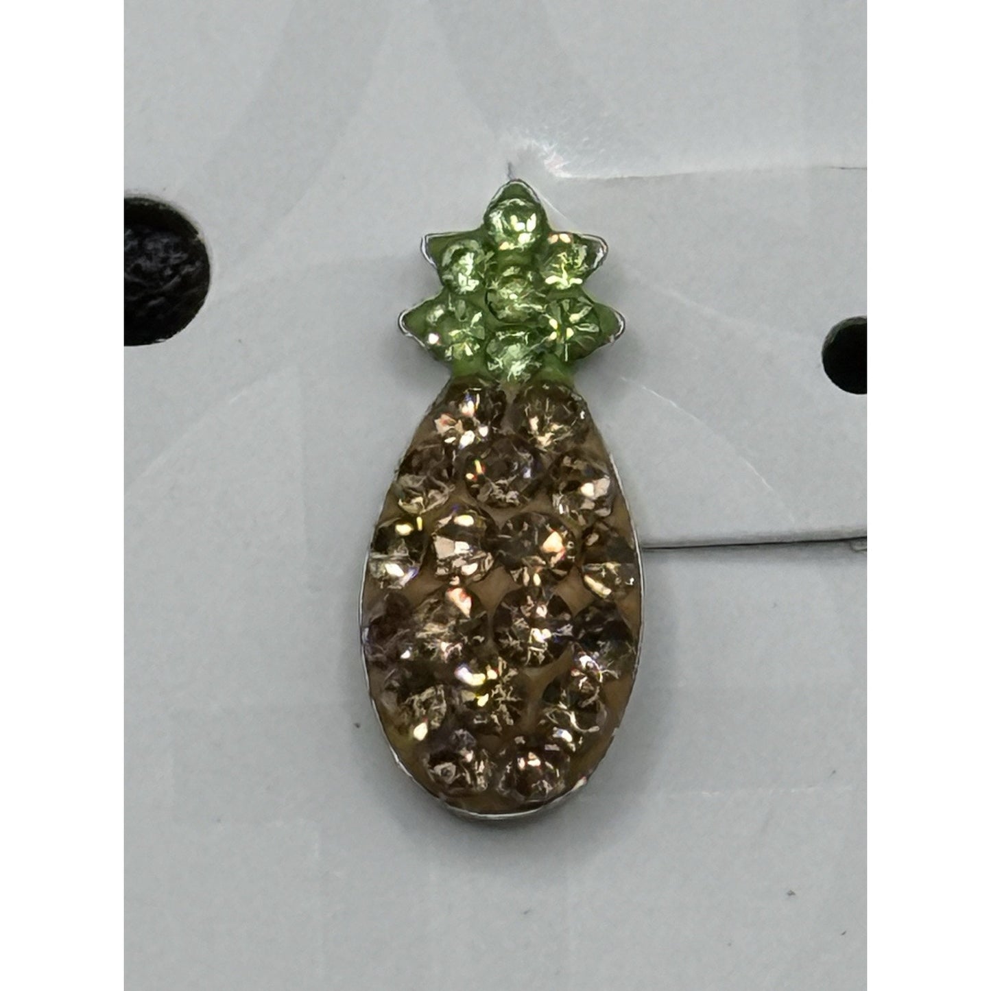 Giani Bernini Sterling Silver Crystals Pineapple Earrings N19
