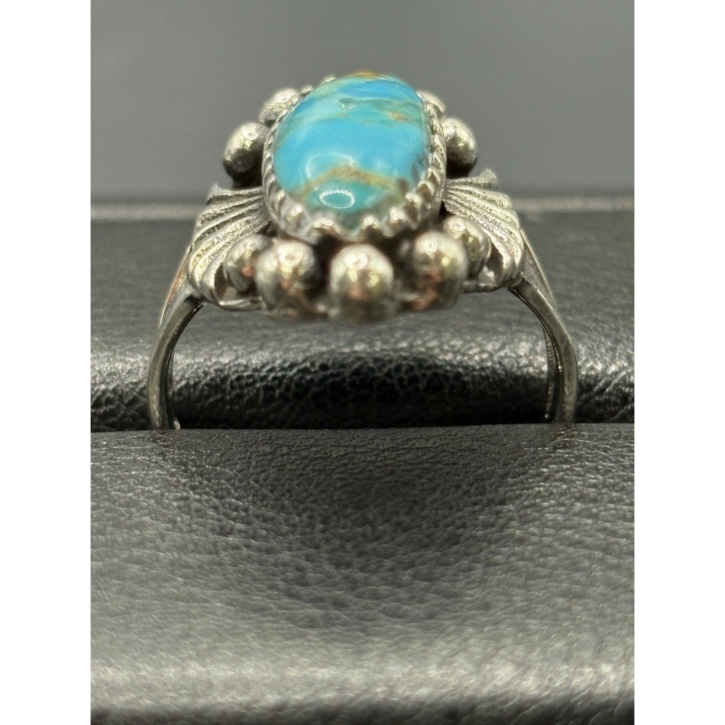 New Condition Sterling Silver Turquoise Ring Size 7