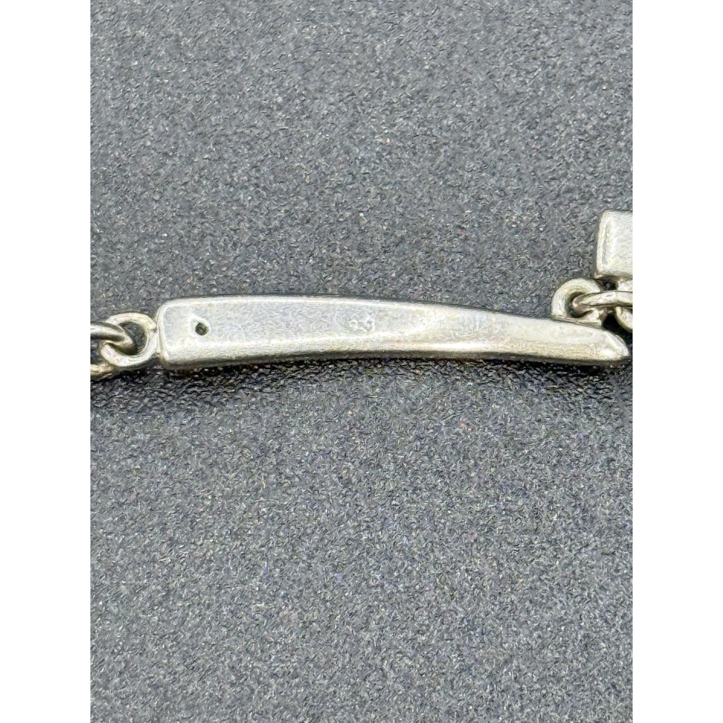 7.5” Vintage MCM Sterling Silver Link Bracelet P5