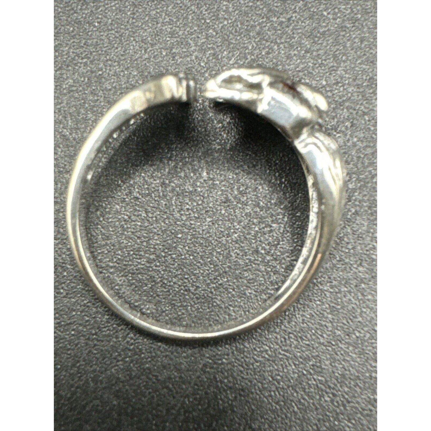 New Condition Sterling Silver Unique Owl Ring 925 Size 7