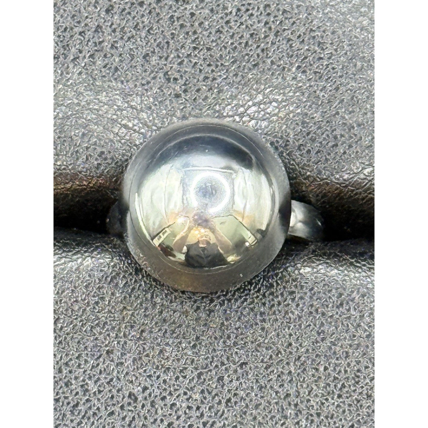 New Condition Sterling Silver Dome Ball Ring Size 7.00