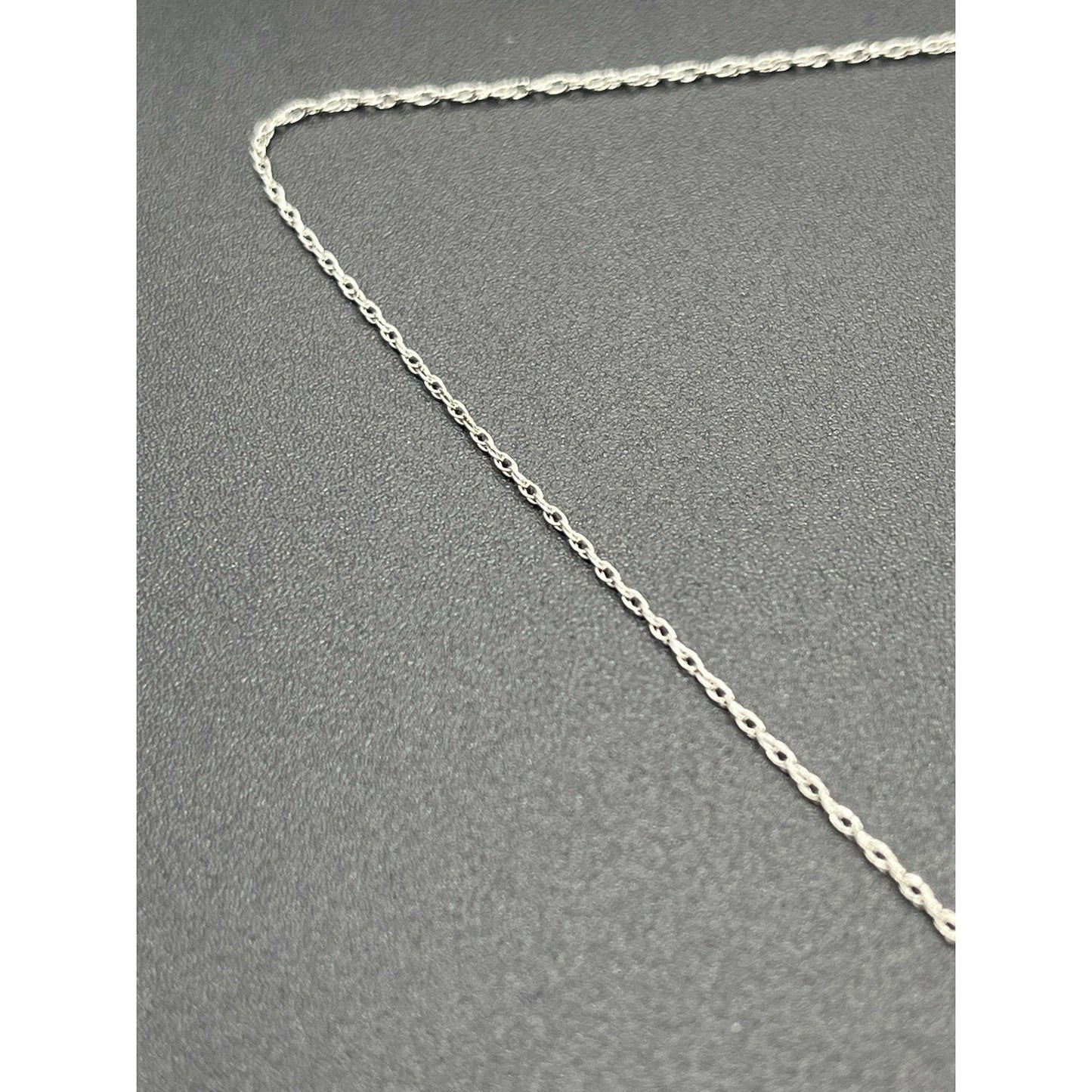 18" New Condition White Sapphire Enamel Snake Necklace