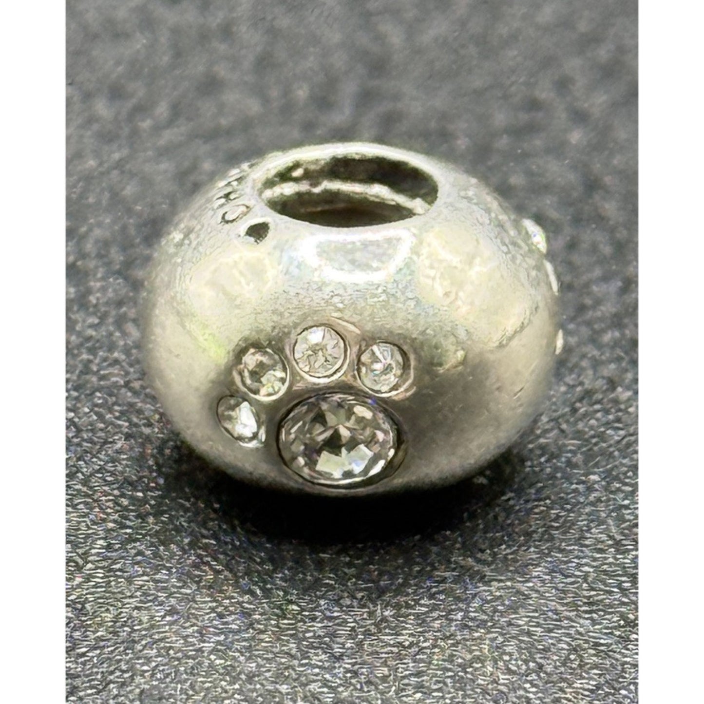 Camilla Sterling Silver Swarovski Paw Print Charm P18