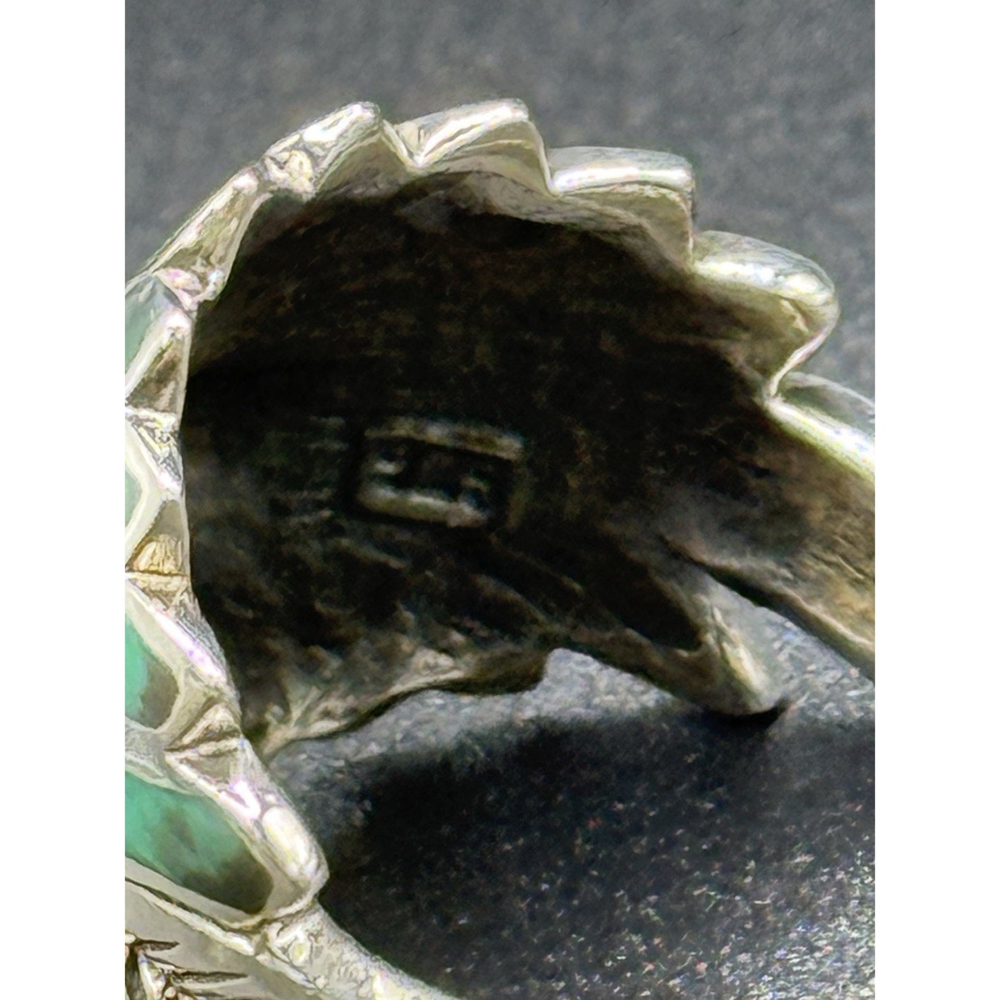 New Condition Sterling Silver Multi Turquoise Chief Ring Size 7.75