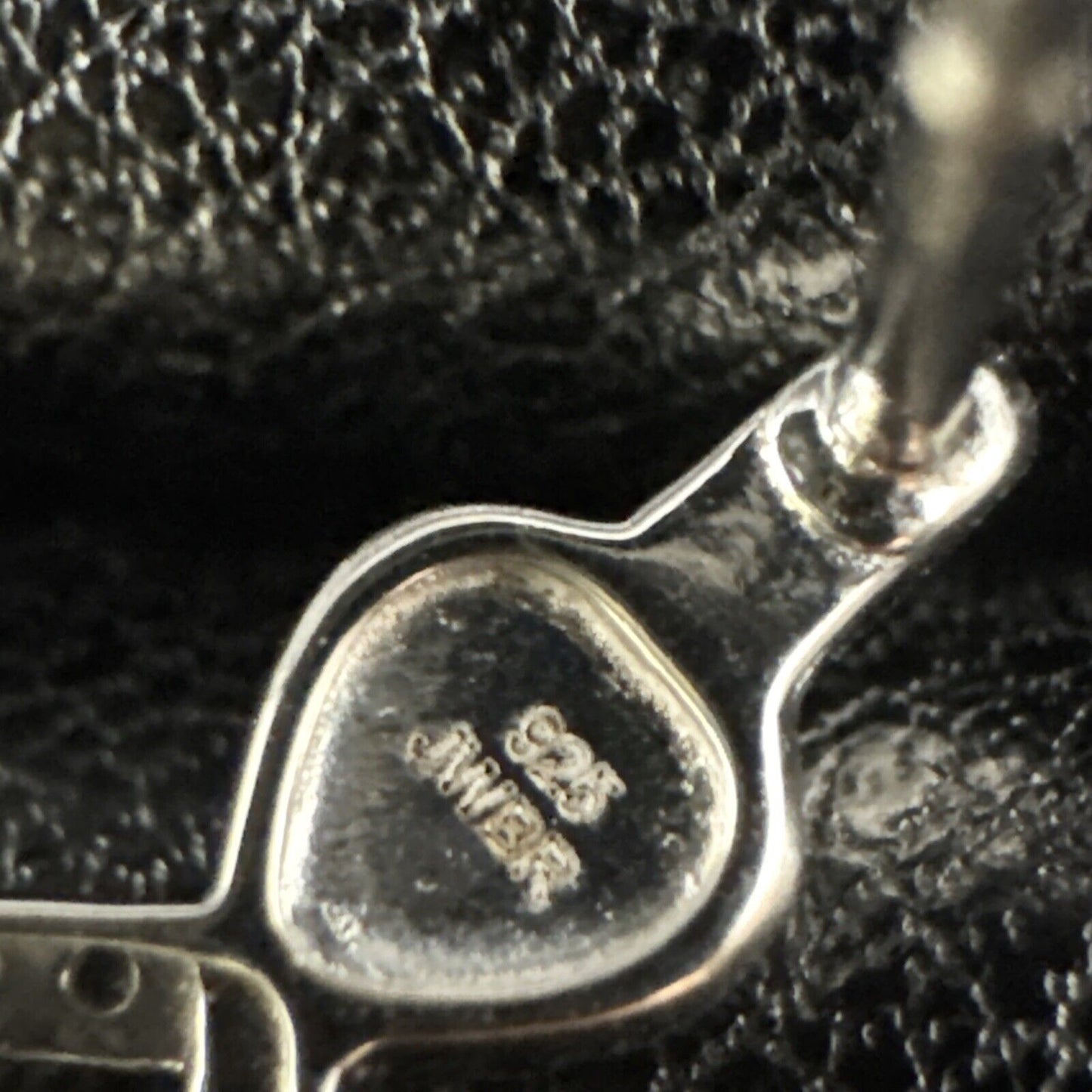 New Condition Sterling Silver White Sapphire Drop Earrings 925