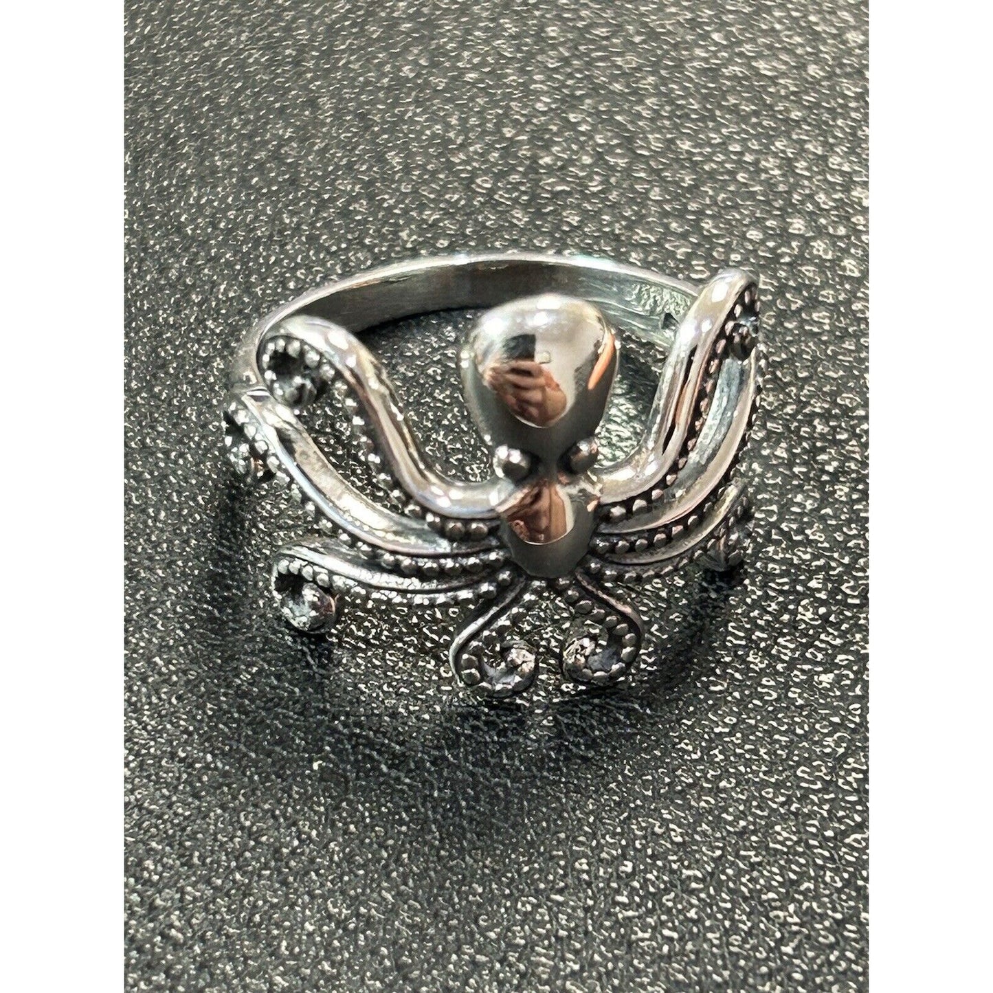 New Condition Sterling Silver Octopus Ring 925 Size 6.50