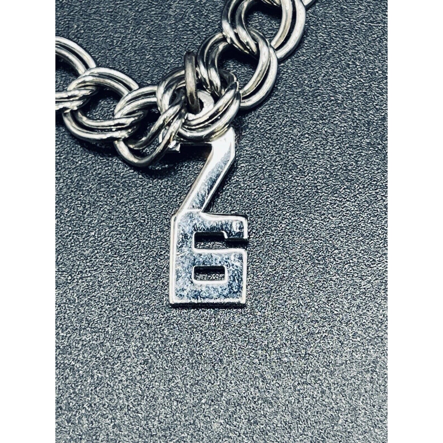 Vintage 7” Sterling Silver Charm Bracelet From 76 1976 Charm 10 Grams L19