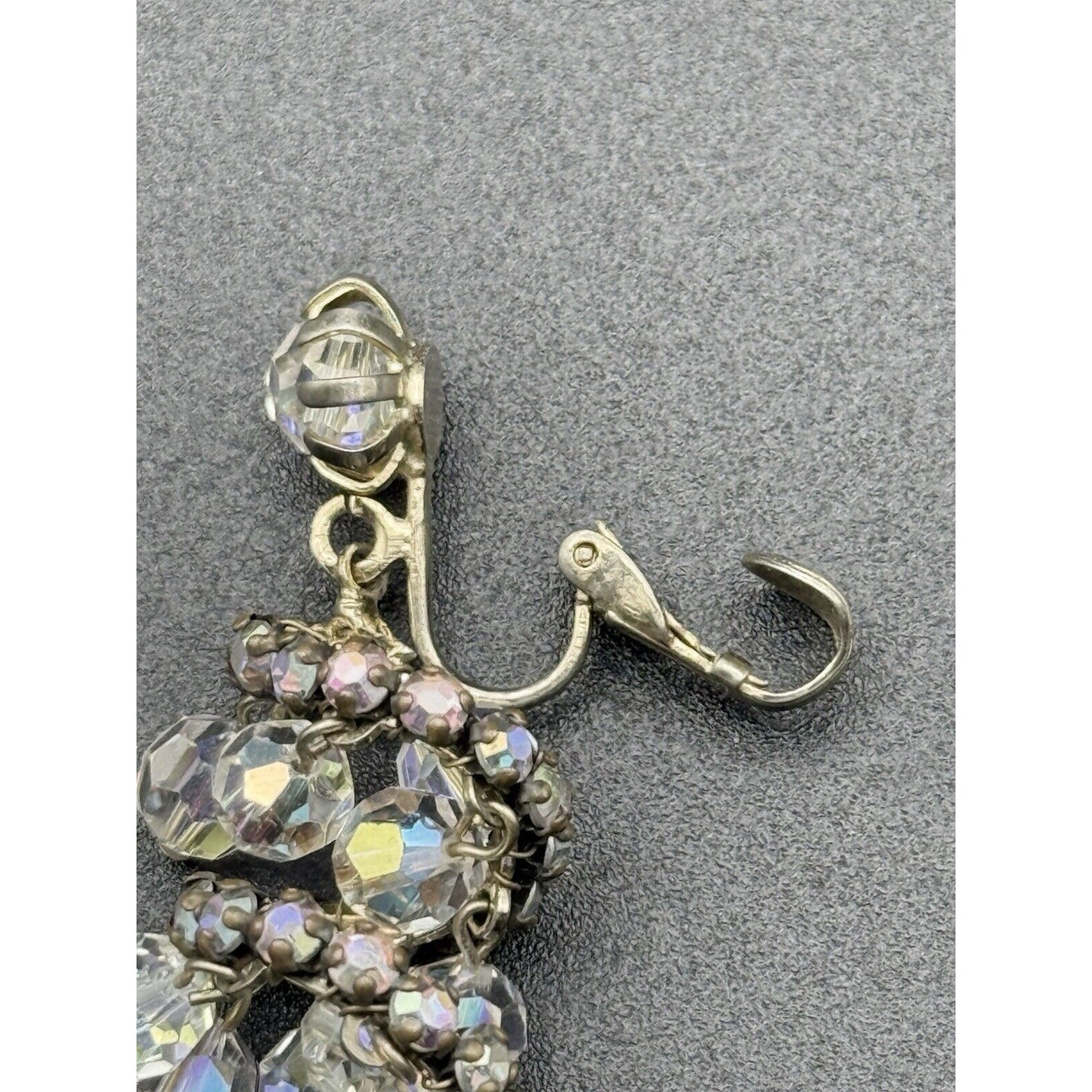 Jonne By Schrager Aurora Borealis Spiral Dangle Earrings N11