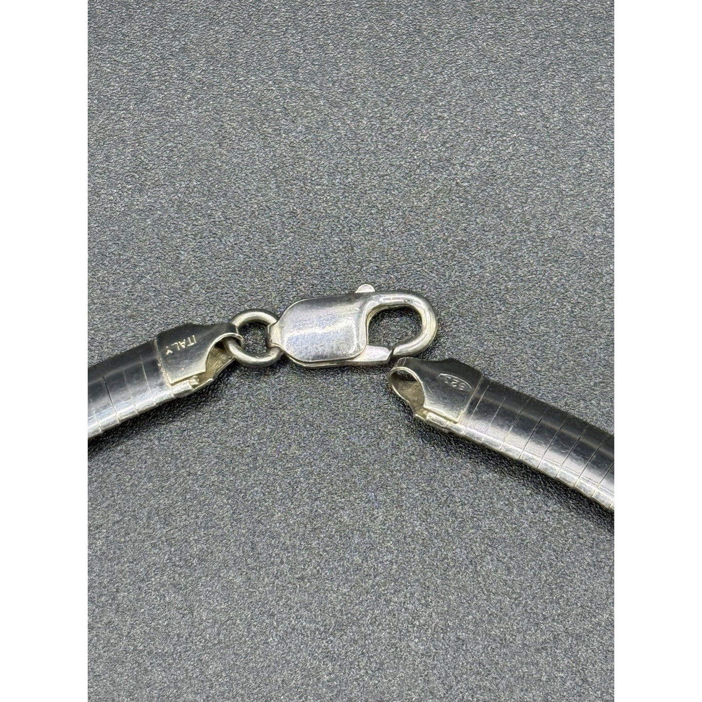 16” Sterling Silver Collar Omega Necklace 29 Grams 8MM N28