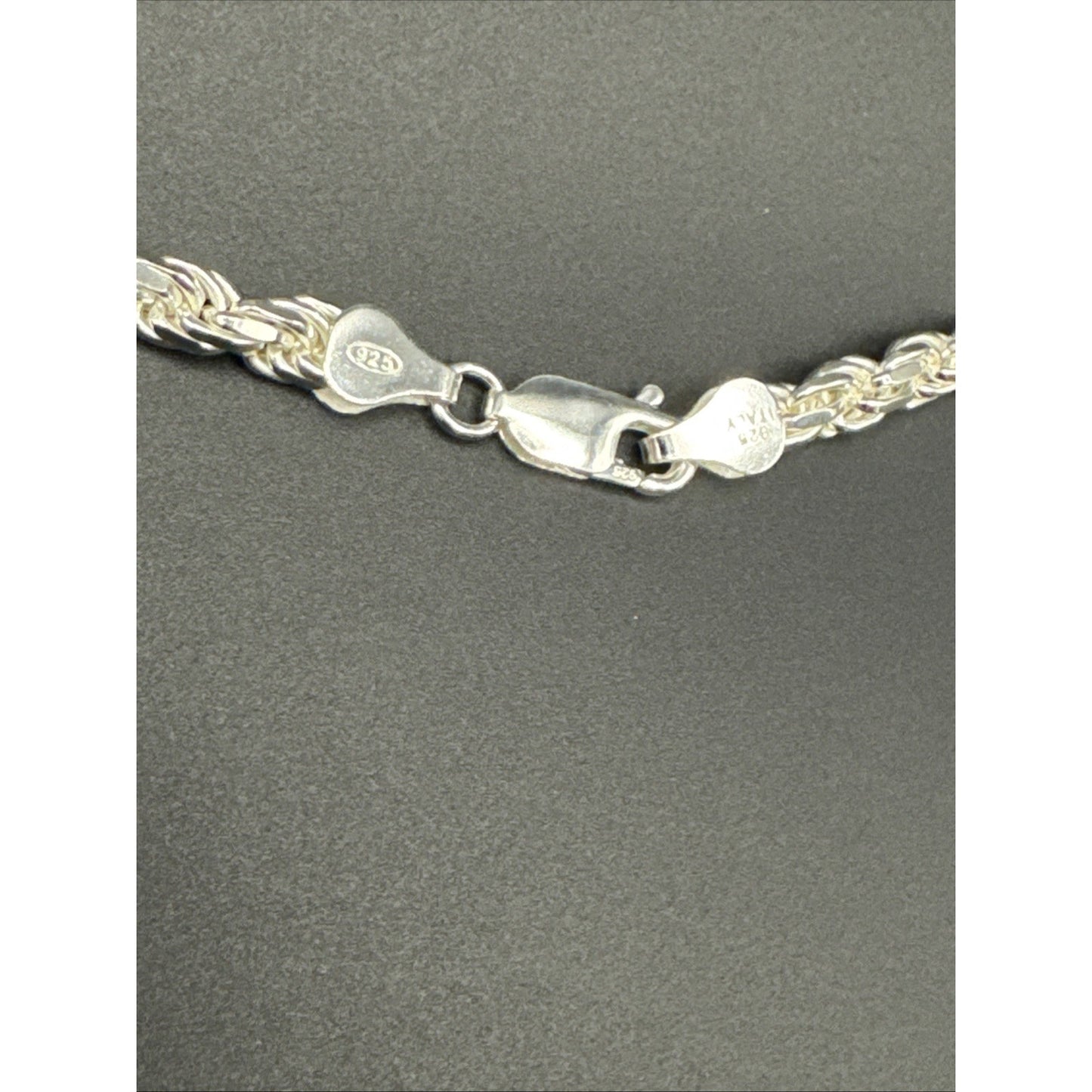 5mm 22” New Condition Sterling Silver Rope Chain Necklace 42g