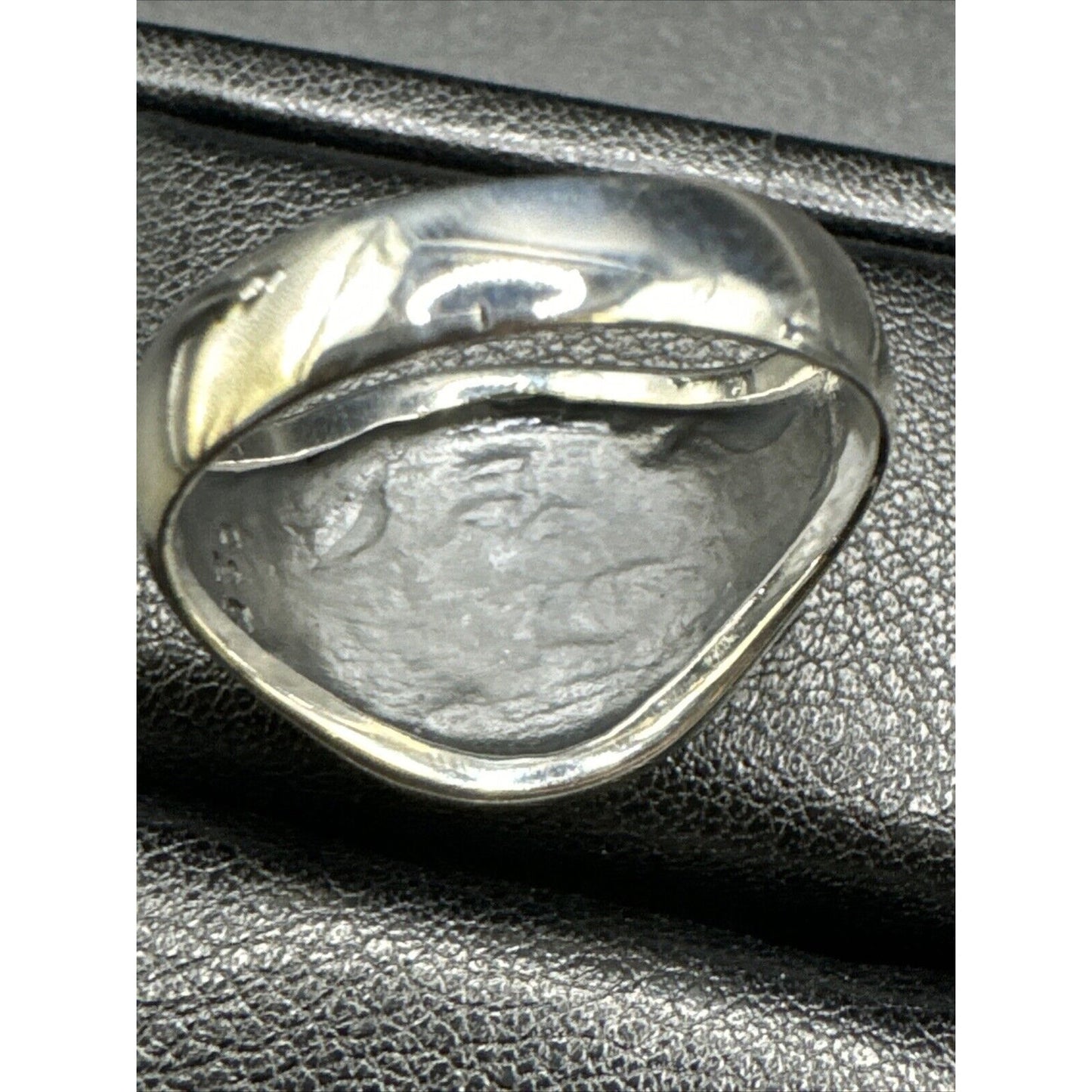 New Condition Sterling Silver Zodiac Signet Ring 925 Size 10