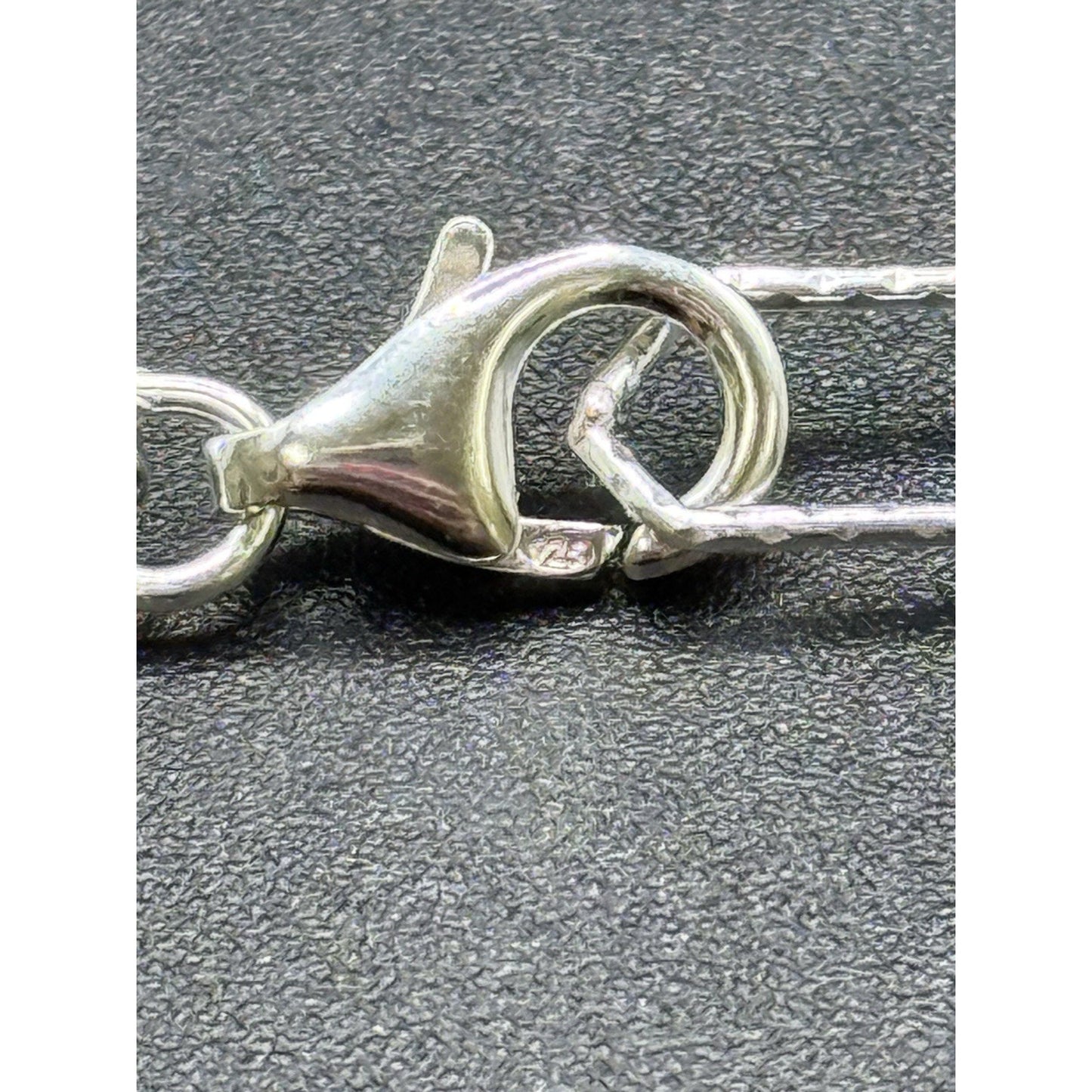 New Condition 30” Sterling Silver Staples Circles Chain Necklace 925