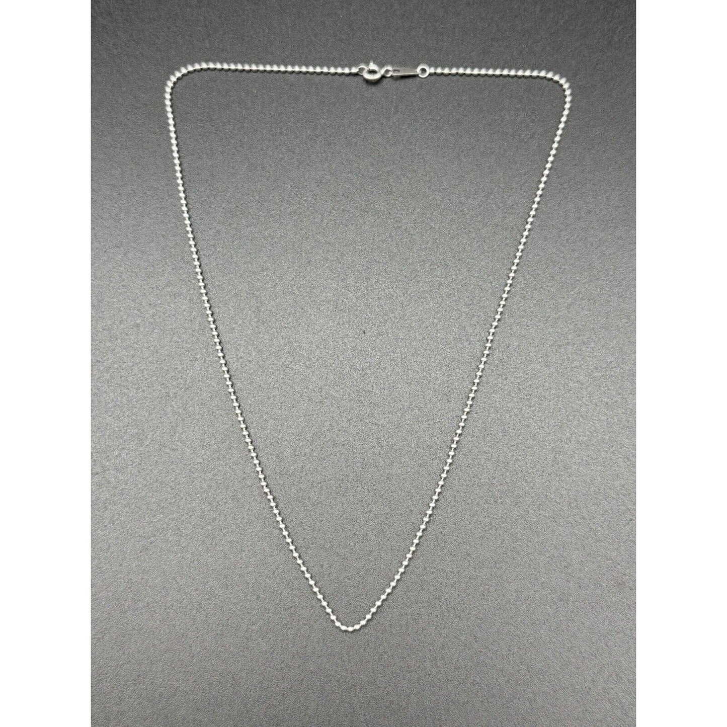 16” Sterling Silver Bathtub Chain Necklace 925 N12