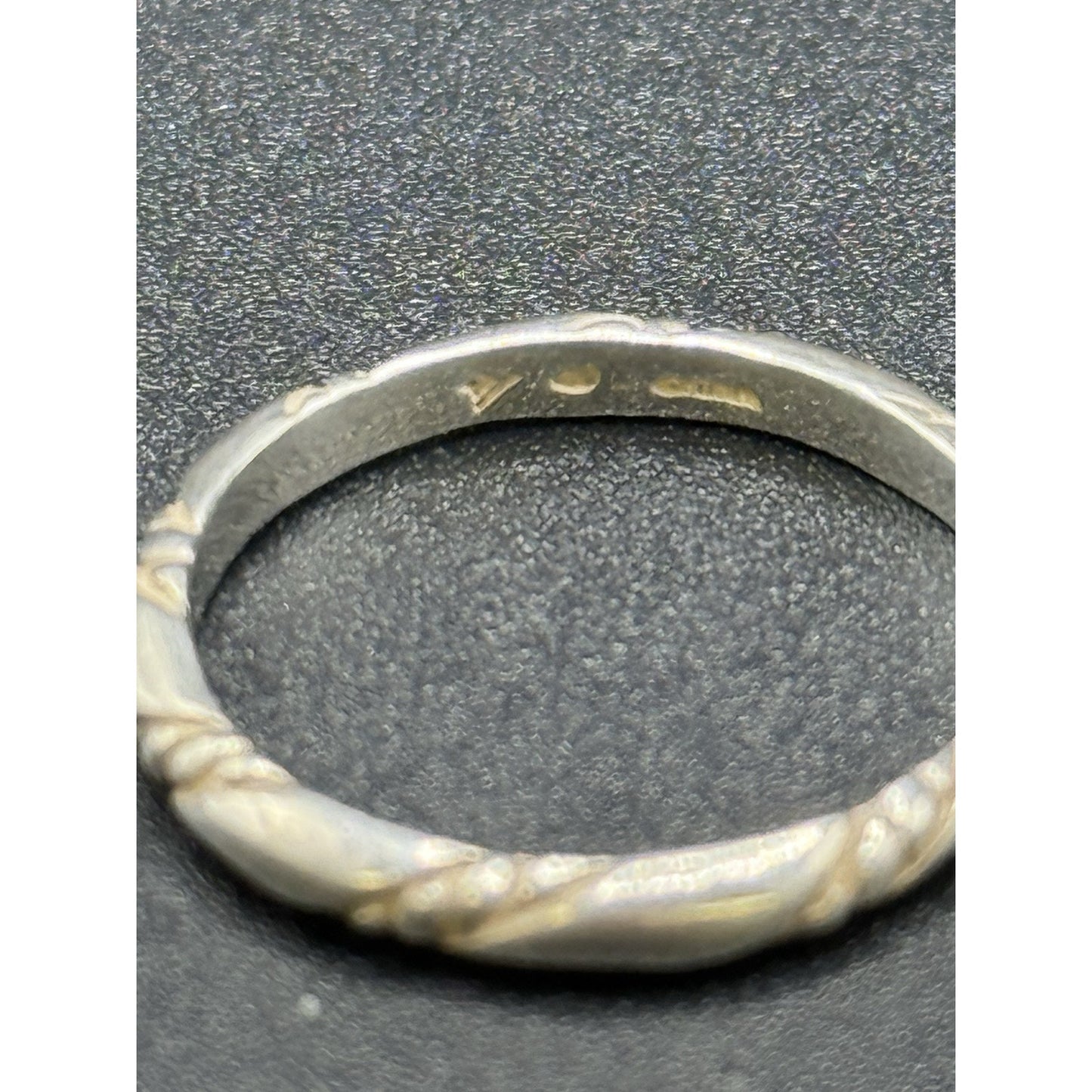 Silpada Sterling Silver Rope Stack Ring Size 8.00 925 #5 P7